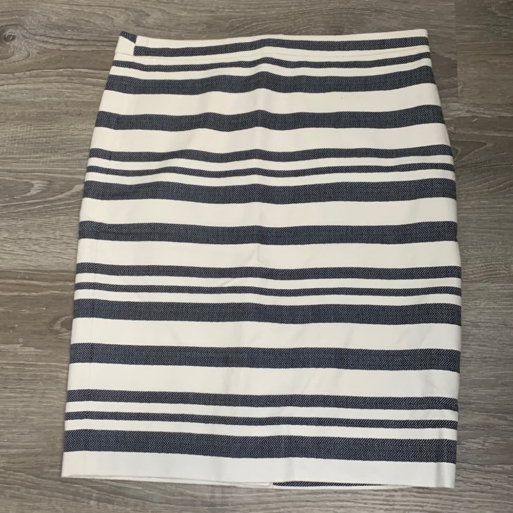 NWT J.Crew Striped Pencil Skirt